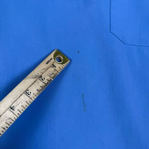 Figs technical collection scrub top v neck womens small blue healthcare nursing - Picture 3 of 9